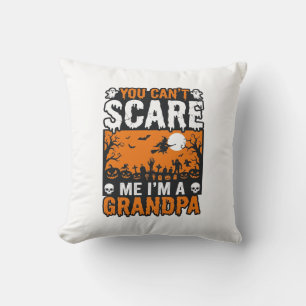 Gruseliger Opa Vintage Halloween-Shirt-Design_1 Kissen