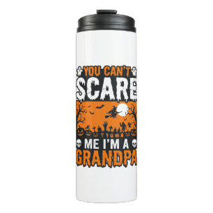 Gruseliger Opa Vintage Halloween-Shirt-Design_1 Thermosbecher