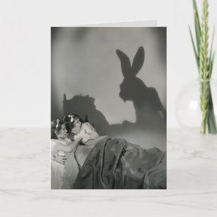Gruseliger Osterhase Feiertagskarte