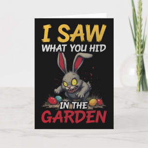 Gruseliger Osterhase Gruseliger Hase Horror Gothic Karte