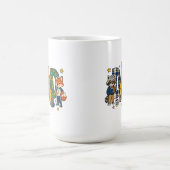 Gruseliger Papa-Buchstabenblock Kaffeetasse (Mittel)