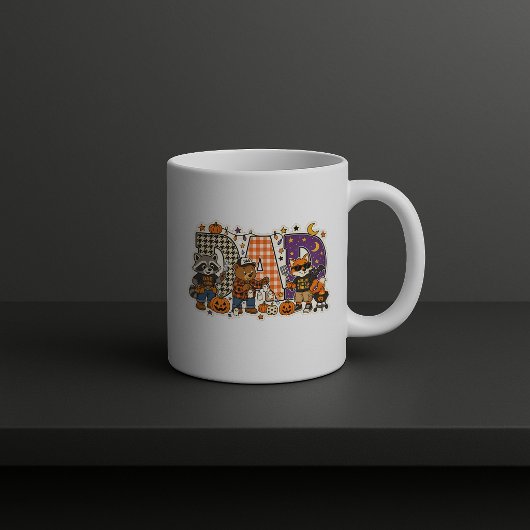 Gruseliger Papa-Buchstabenblock Kaffeetasse