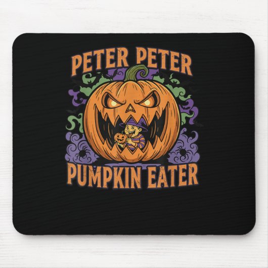 Gruseliger Peter Pumpkin Eater Halloween Jack O La Mousepad (Vorne)
