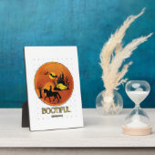 Gruseliger Reitposter Fotoplatte (Seite)