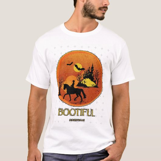 Gruseliger Reitposter T-Shirt (Vorderseite)