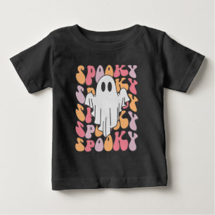 Gruseliger Retro-Geist Baby T-shirt