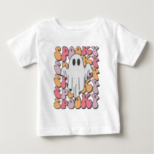 Gruseliger Retro-Geist Baby T-shirt