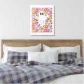 Gruseliger Retro-Geist Leinwanddruck (Insitu (Schlafzimmer))