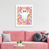 Gruseliger Retro-Geist Leinwanddruck (Insitu (Wohnzimmer))