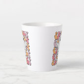 Gruseliger Retro-Geist Milchtasse (Vorderseite)