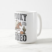 Gruseliger Rodeo-Western-Halloween Kaffeetasse (VorderseiteRechts)