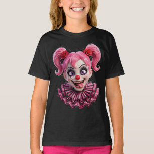 Gruseliger rosa Clown Mädchen Pixar Halloween T-Sh T-Shirt