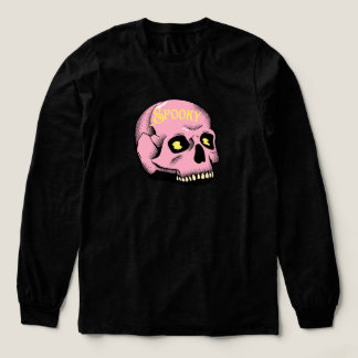 Gruseliger Rosa Totenkopf T-Shirt Tri-Blend Shirt