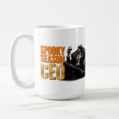 💼 Gruseliger Saison-CEO Lustiger Halloween-Chef-Z Kaffeetasse (Links)