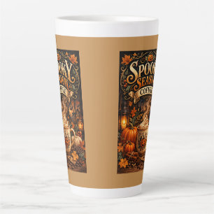 Gruseliger Saison-Kaffee Milchtasse