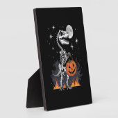Gruseliger Saurus Halloween-Dinosaurier Fotoplatte (Seite)