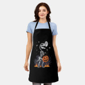 Gruseliger Saurus Halloween-Dinosaurier Schürze (Getragen)