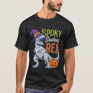 Gruseliger Saurus Rex Mumie Dinosaurier Halloween T-Shirt