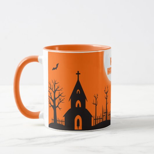 Gruseliger Schatten Kaffeebecher Tasse (Links)