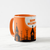 Gruseliger Schatten Kaffeebecher Tasse (Vorderseite Links)