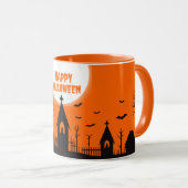 Gruseliger Schatten Kaffeebecher Tasse (VorderseiteRechts)