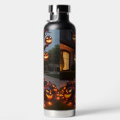 GRUSELIGER, SCHAUERLICHER HALLOWEEN-BAUM MIT ORANG TRINKFLASCHE (Rechts)