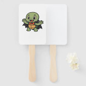 Gruseliger Schildkröten-Vampir-Halloween-Oversized Fächer (Vorne und Hinten)