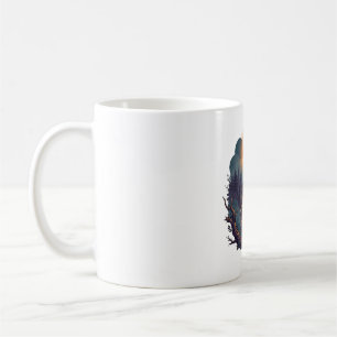 Gruseliger Schleiereulen-verwester Ast Halloween-K Kaffeetasse