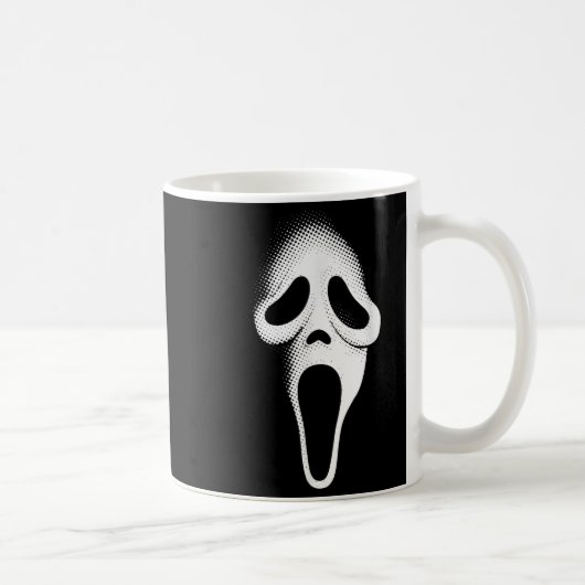 Gruseliger Schrecklicher Geist Gesicht Horror-Part Kaffeetasse (Rechts)