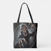 Gruseliger Sensenmann-Horror Tasche (Rückseite)