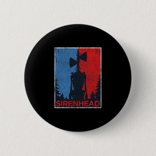 Gruseliger Siren-Head-Meme-Gamer-Kinder-Jungen-Mäd Button