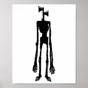 Gruseliger Sirenen-Meme-Gamer-Kinder Jungen Mädche Poster