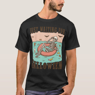 Gruseliger Sommer-Skelett, das nur auf Halloween w T-Shirt