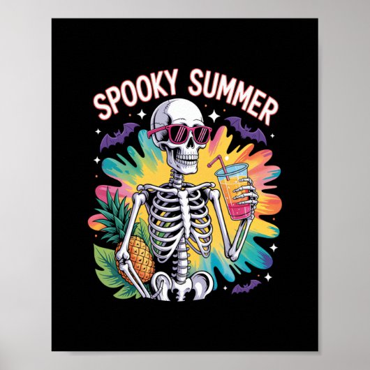 Gruseliger Sommerurlaub am Strand Poster (Vorne)