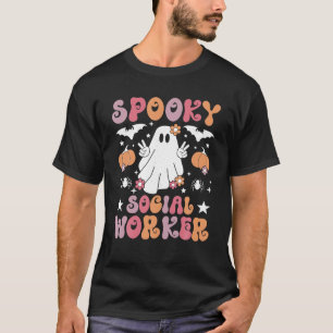 Gruseliger Sozialarbeiter Halloween Beste Sozialar T-Shirt
