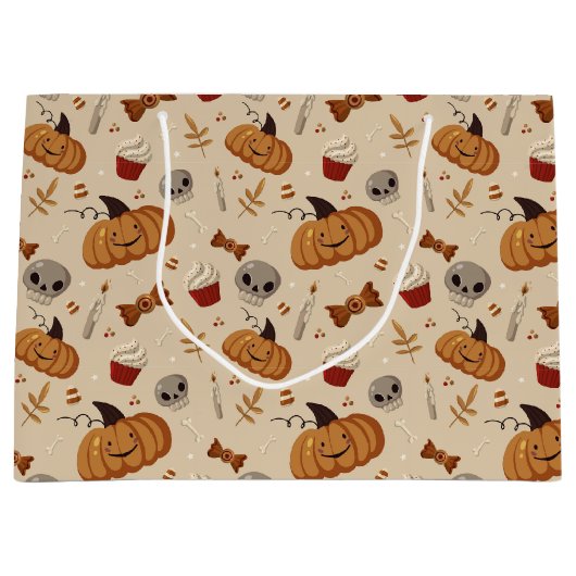 Gruseliger Spaß Halloween Große Geschenktüte (Vorderseite)
