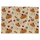 Gruseliger Spaß Halloween Große Geschenktüte (Rückseite)