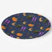 Gruseliger Spaß Halloween Pappteller (Schrägansicht)