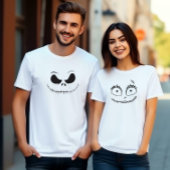 Gruseliger Spaß Skelett Gesicht T-Shirt