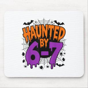 Gruseliger Spuk 67 Meme Six Seven 6-7 Lustiger Hum Mousepad
