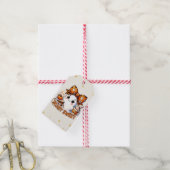 Gruseliger Süßer Geist Geschenkanhänger (Mit Garn)