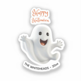 Gruseliger Süßer Geist Halloween Aufkleber