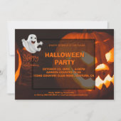 Gruseliger Süßer Geist Halloween Einladung (Vorderseite)