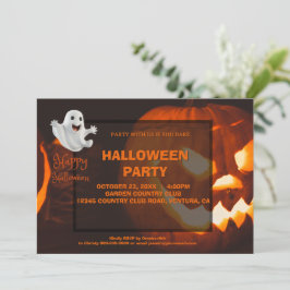 Gruseliger Süßer Geist Halloween Einladung