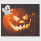 Gruseliger Süßer Geist Halloween Geschenkpapier (Flach)