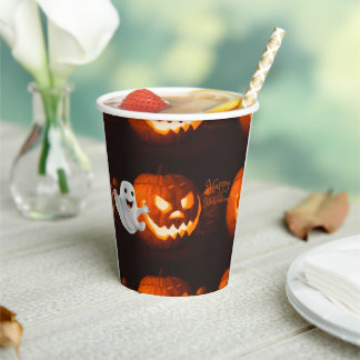 Gruseliger Süßer Geist Halloween Pappbecher