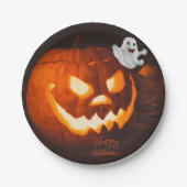 Gruseliger Süßer Geist Halloween Pappteller (Vorderseite)