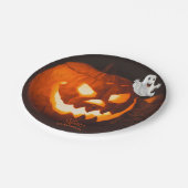Gruseliger Süßer Geist Halloween Pappteller (Schrägansicht)