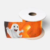 Gruseliger Süßer Geist Halloween Satinband (Spule)