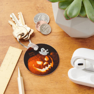 Gruseliger Süßer Geist Halloween Schlüsselanhänger